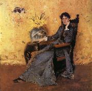 William Merritt Chase Portrait of Dora Wheeler oil on canvas
